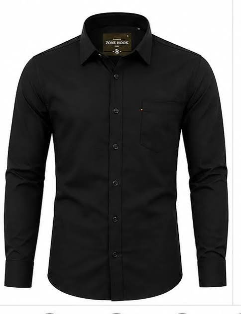 Men's Formal Office Shirt - Black